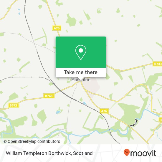William Templeton Borthwick map