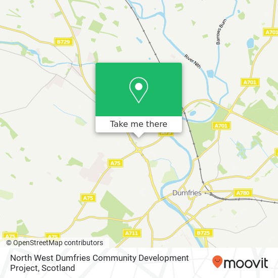 North West Dumfries Community Development Project map