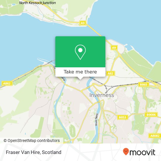 Fraser Van Hire map