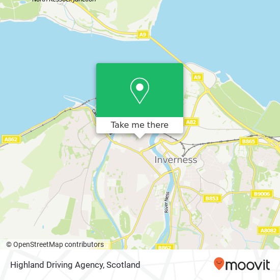 Highland Driving Agency map