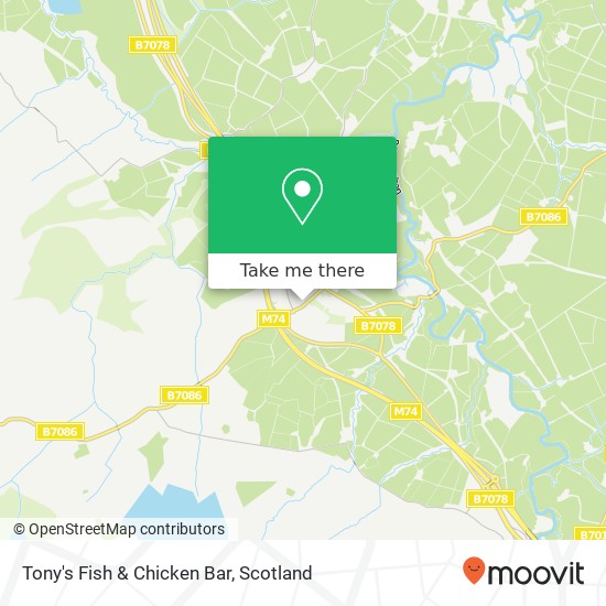 Tony's Fish & Chicken Bar map