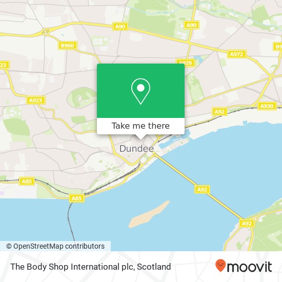 The Body Shop International plc map