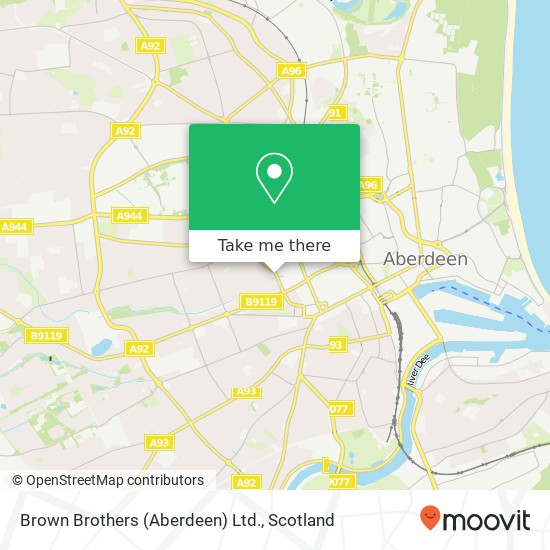 Brown Brothers (Aberdeen) Ltd. map