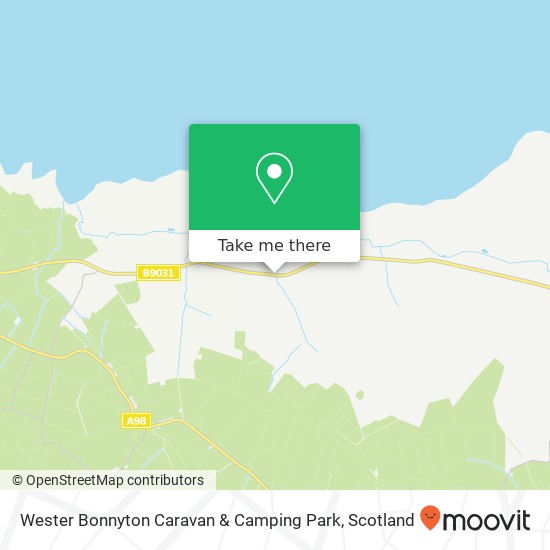 Wester Bonnyton Caravan & Camping Park map