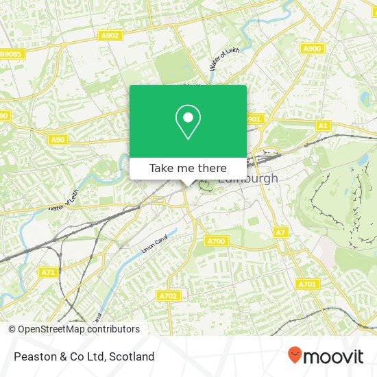 Peaston & Co Ltd map