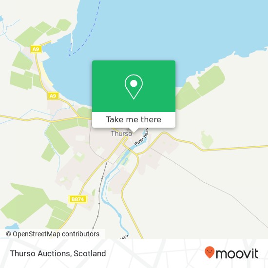 Thurso Auctions map