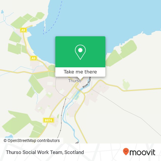 Thurso Social Work Team map