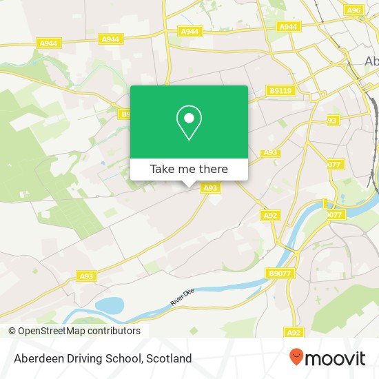 Aberdeen Driving School map