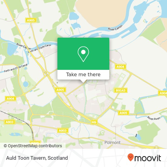 Auld Toon Tavern map