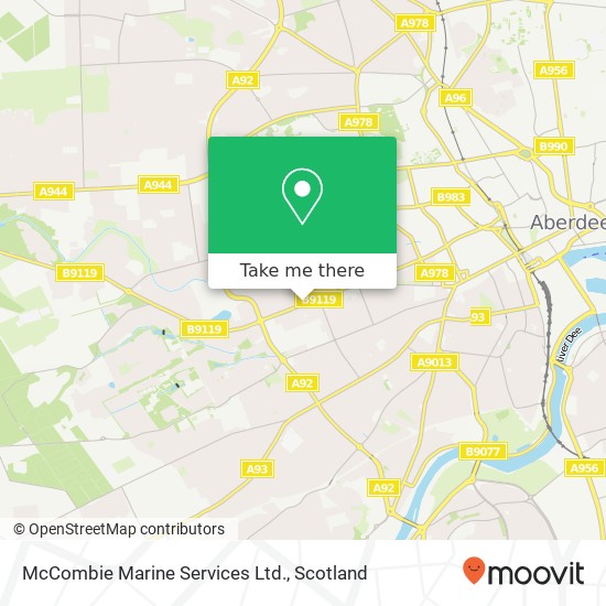 McCombie Marine Services Ltd. map