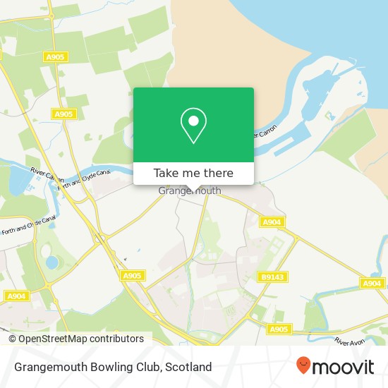 Grangemouth Bowling Club map