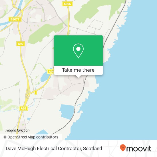 Dave McHugh Electrical Contractor map