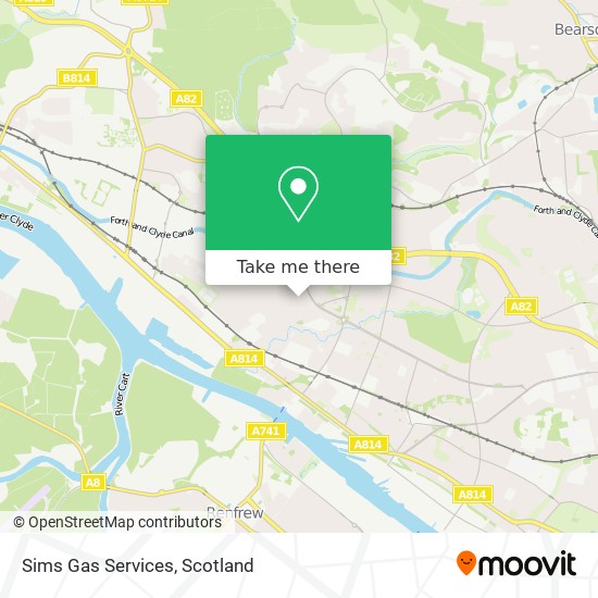 Sims Gas Services map