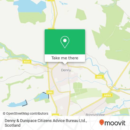 Denny & Dunipace Citizens Advice Bureau Ltd. map