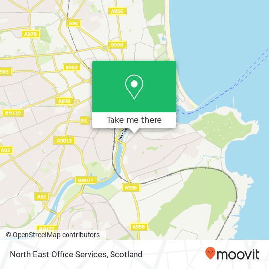 North East Office Services map