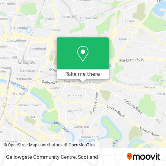 Gallowgate Community Centre map