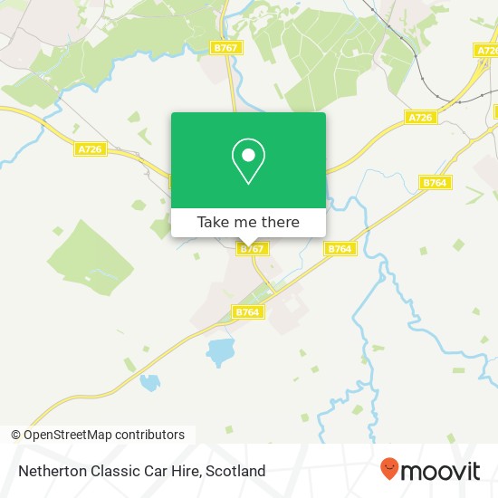 Netherton Classic Car Hire map