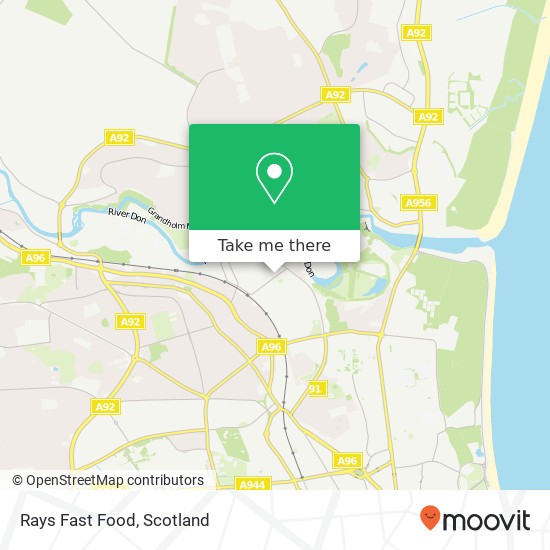 Rays Fast Food map