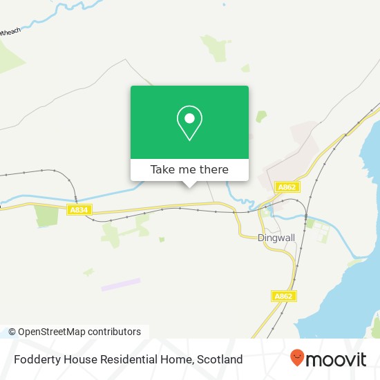 Fodderty House Residential Home map