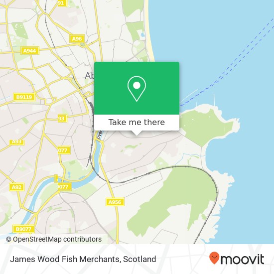 James Wood Fish Merchants map