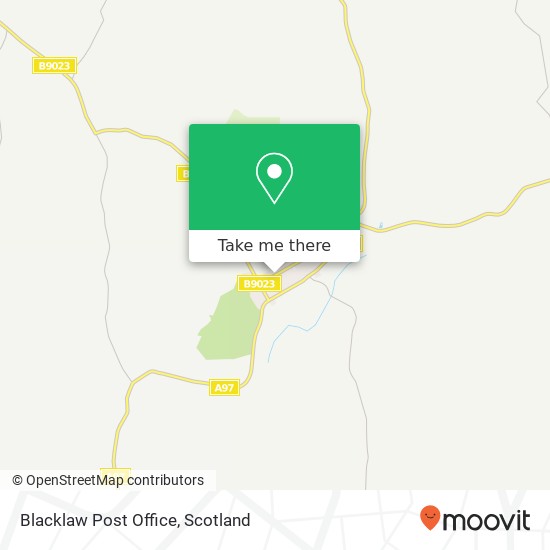 Blacklaw Post Office map