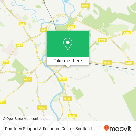 Dumfries Support & Resource Centre map