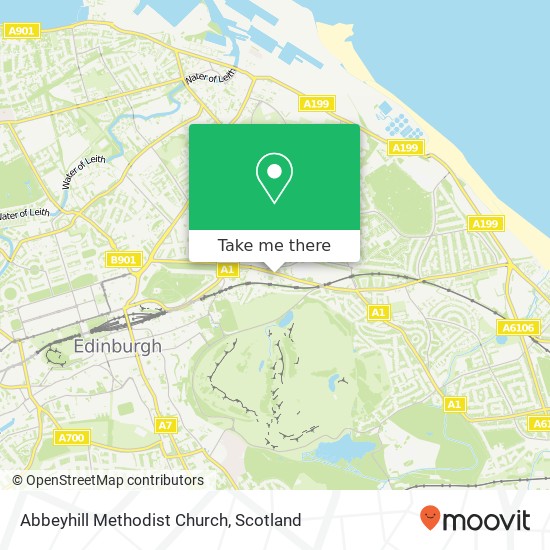 Abbeyhill Methodist Church map