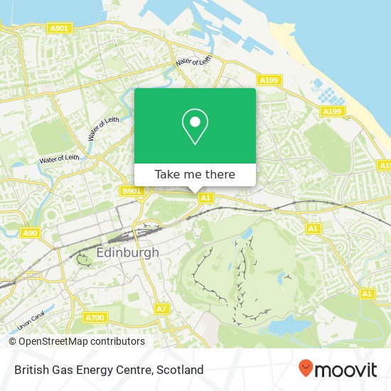 British Gas Energy Centre map