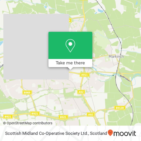 Scottish Midland Co-Operative Society Ltd. map