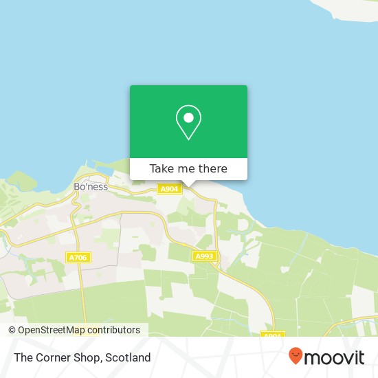 The Corner Shop map