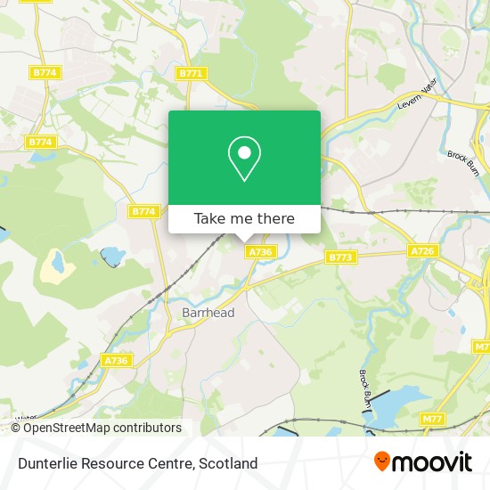 Dunterlie Resource Centre map