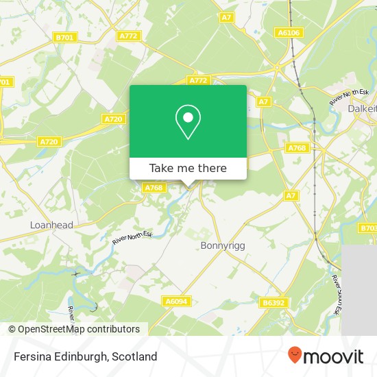 Fersina Edinburgh map