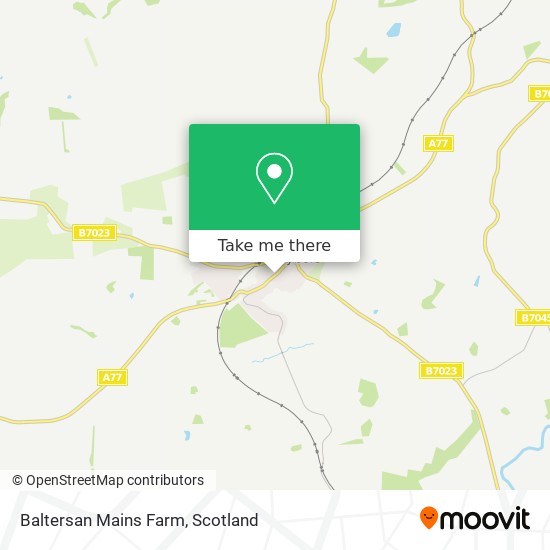 Baltersan Mains Farm map