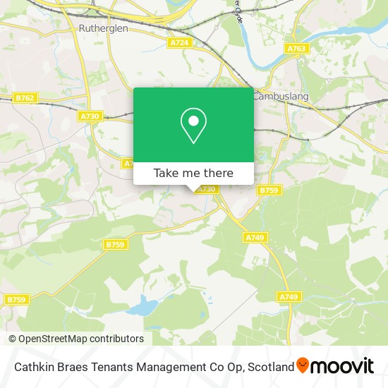 Cathkin Braes Tenants Management Co Op map