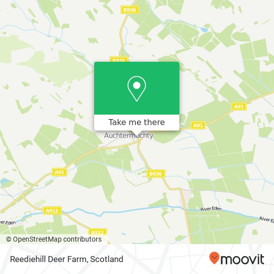 Reediehill Deer Farm map