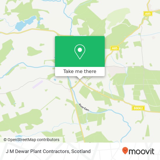 J M Dewar Plant Contractors map
