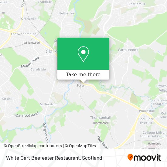 White Cart Beefeater Restaurant map