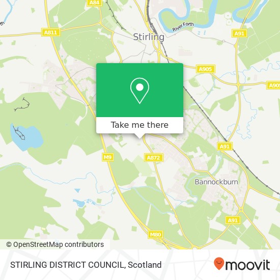 STIRLING DISTRICT COUNCIL map