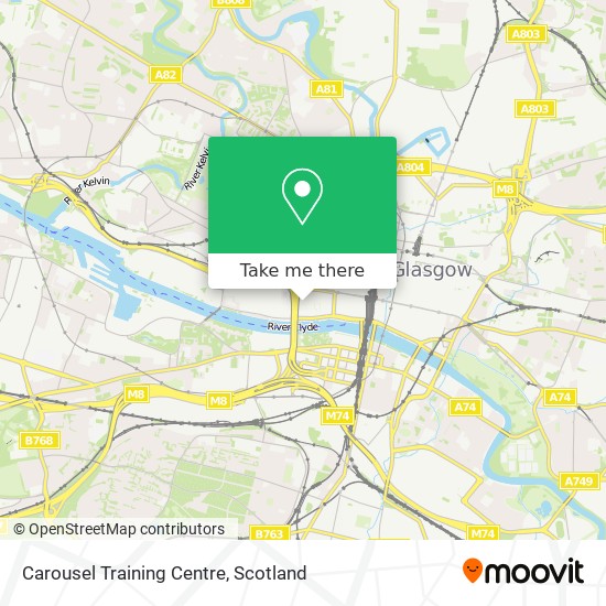 Carousel Training Centre map