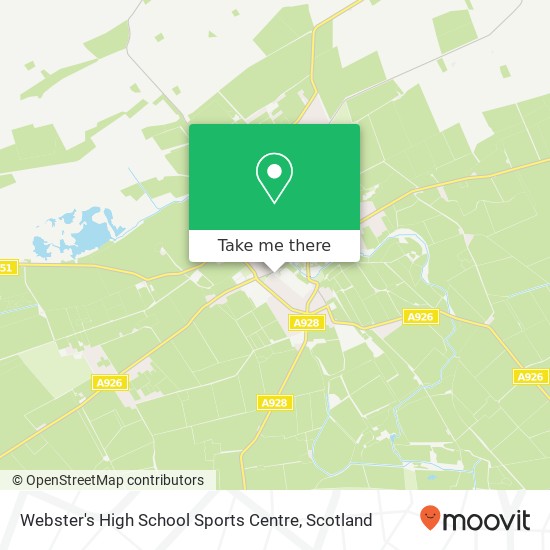 Webster's High School Sports Centre map