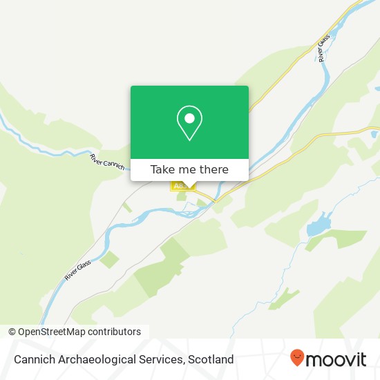 Cannich Archaeological Services map