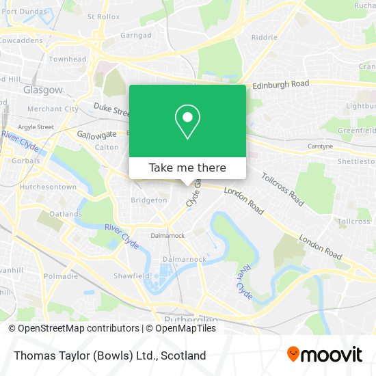 Thomas Taylor (Bowls) Ltd. map
