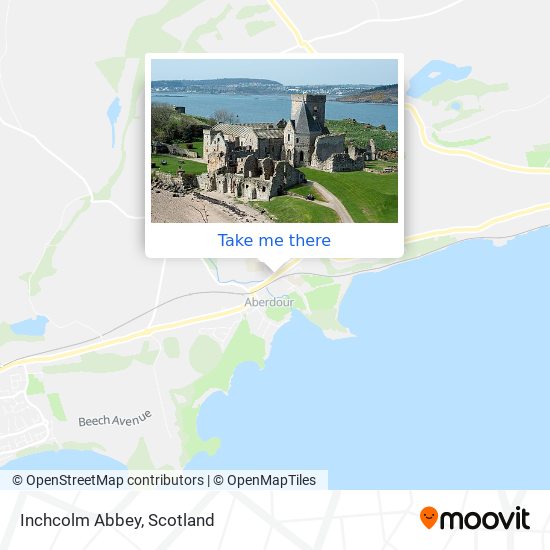 Inchcolm Abbey map
