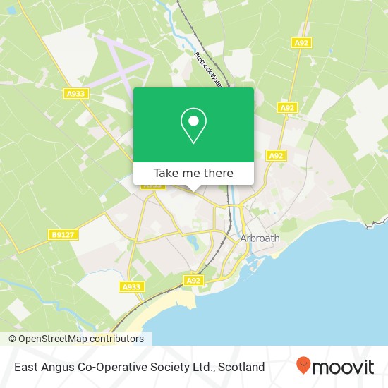 East Angus Co-Operative Society Ltd. map