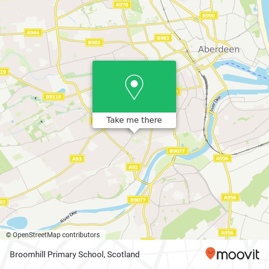 Broomhill Primary School map