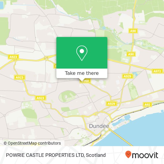 POWRIE CASTLE PROPERTIES LTD map