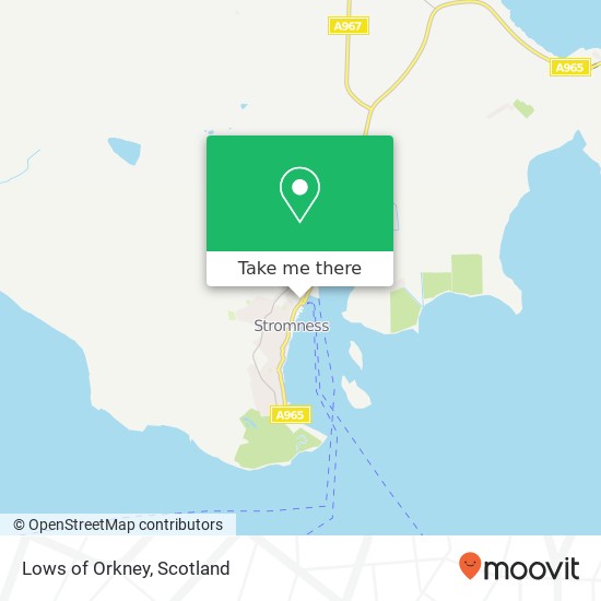 Lows of Orkney map