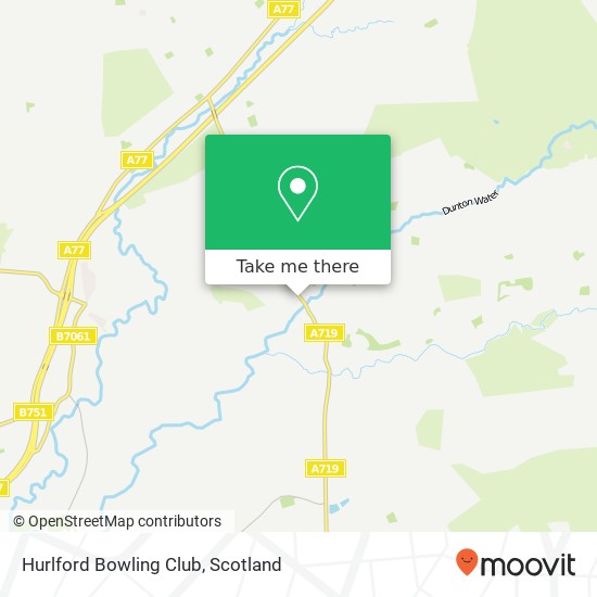 Hurlford Bowling Club map