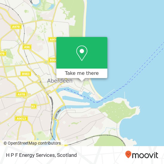 H P F Energy Services map