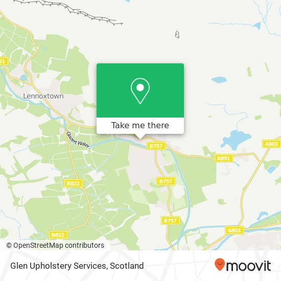 Glen Upholstery Services map